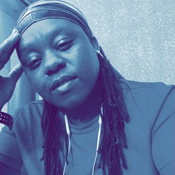 Thug Passion in a Casual Sweatshirt and Headphones