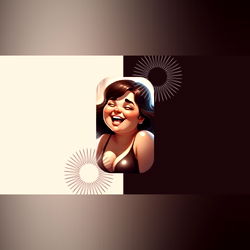 Chrissy, A Model Posing for Promotional Material