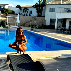 Enjoying a Relaxing Day by the Pool