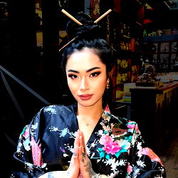 Asian Beauty in Geisha Attire