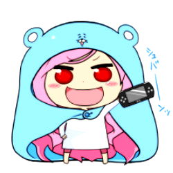 Adorable Cartoon Character with Hoodie and Bunny Ears