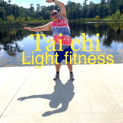 Man Practicing Tai Chi on Lake Shore