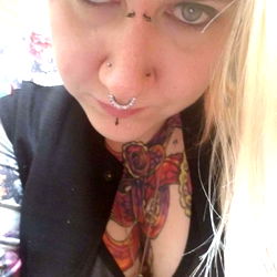 Deth_Thorn in a punk rock outfit