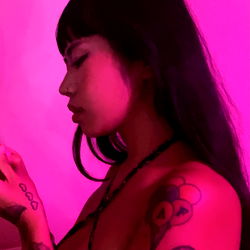 Chloe, a Model with Tattoos