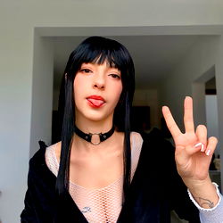 OnlyFans Model Elf Chan Posing in a Dark Room