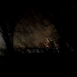 Mysterious Night Scene in New York City