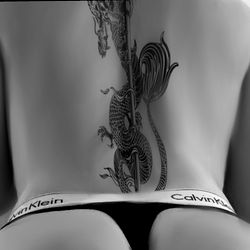 OnlyFans Model Asianchix Showcasing Tattoo