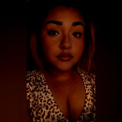 OnlyFans Model Ali in a Leopard Print Dress