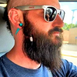 Ryan with Beard and Shades, Driving a Car