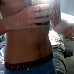 Fit Male Model in Shower