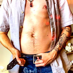 Ryan, OnlyFans Model: Tattooed, Shirtless Selfie