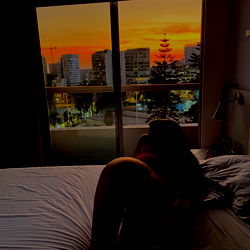 Serene Evening View from a Hotel Balcony