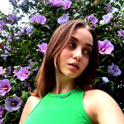 Vivien Mori, European Model with Stunning Blue Eyes and Gorgeous Hair