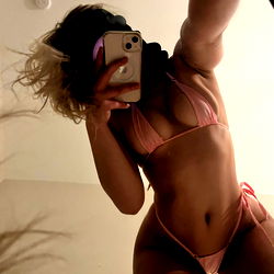 Sensual Model in Pink Bikini