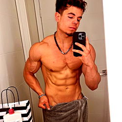 OnlyFans Model Isaiah Sharing Fitness Routine in Bathroom