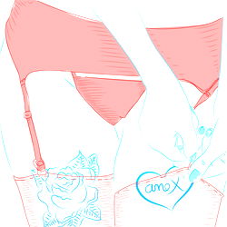 Fashionable Model Anex in a Lingerie Advertisement