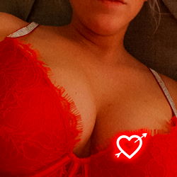 Red Lingerie with Heart Embellishment