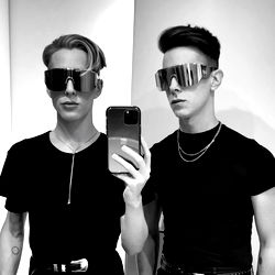 Model Posing in Futuristic Gear, with 24/7 Vibes