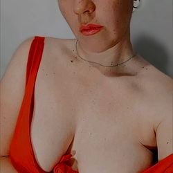 OnlyFans Model in a Red Corsette