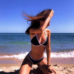 Alexandra from Ukraine on the beach