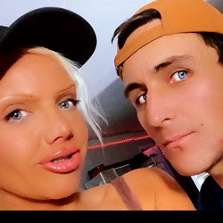 Major Moves and Aspen Bardot Posing for an Onlyfans Photo