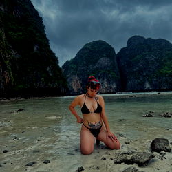 Beautiful Layla 🔥 on a tropical beach