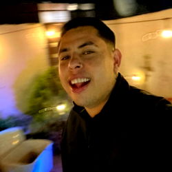 Jovial Man Posing Outdoors