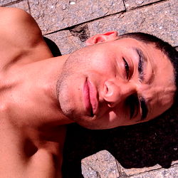 Onlyfans Model Art Taking a Sunny Selfie Outdoors