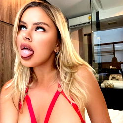 A Model in a Red Bikini