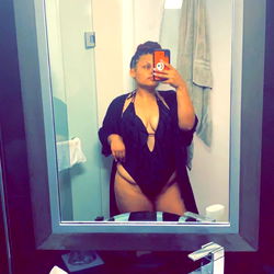 Mixed_Chixxx, Model Moment in Bathrobe and Bunny Ears