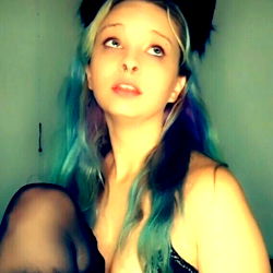 Kandee in a Cat Costume