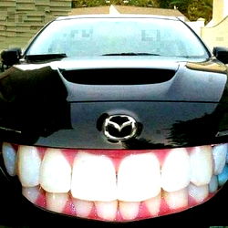 OnlyFans Model Caricature with Bright Smile and Teeth