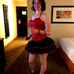 Sexy Lena HotWife in Hotel Room