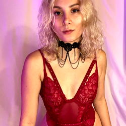 OnlyFans Model AliceFatale in Red Lingerie