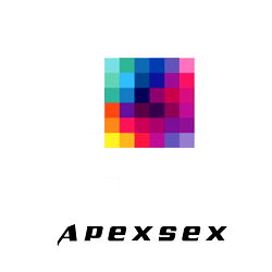 Vibrant, Multi-Colored Logo with the Text 'APEXSEX' in a Modern Font