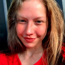 Gorgeous Zoe in Red T-Shirt