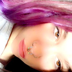 OnlyFans Model E🕷: A Purple-Haired, Tattooed Beauty