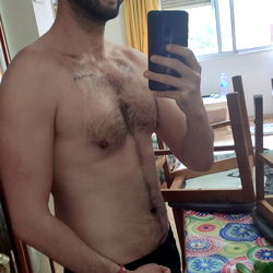 Fit Man in Tattooed Barmade