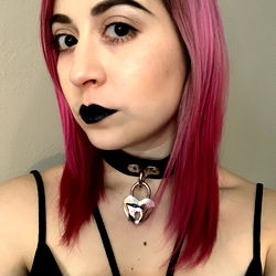 Futuristic punk rock style with a touch of gothic flair