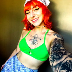 Stylish Model in Vibrant Outfit Striking a Pose