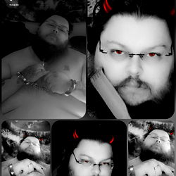 Big Bearded Kinky Male In NH: A Series of 6 Photos