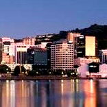 Scenic View of City Skyline at Dusk