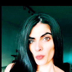 Candid Selfie with Woman in Tattoo