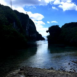 serene lagoon in the jungle