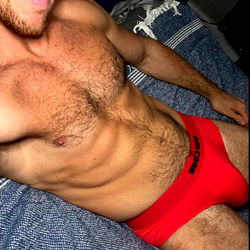 OnlyFans Model Ham Hawks in Red Underwear