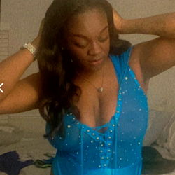 Sexy Savannah in Blue Leotard