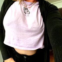 April in Floral Shirt and Jeans, OnlyFans Model