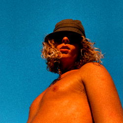 Fashionable Model in Orange