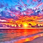 Vibrant Sunset over the Ocean