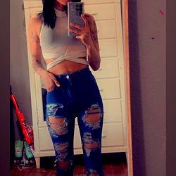 Stylish Model Nadine, From Austin, TX - Posing for Instagram